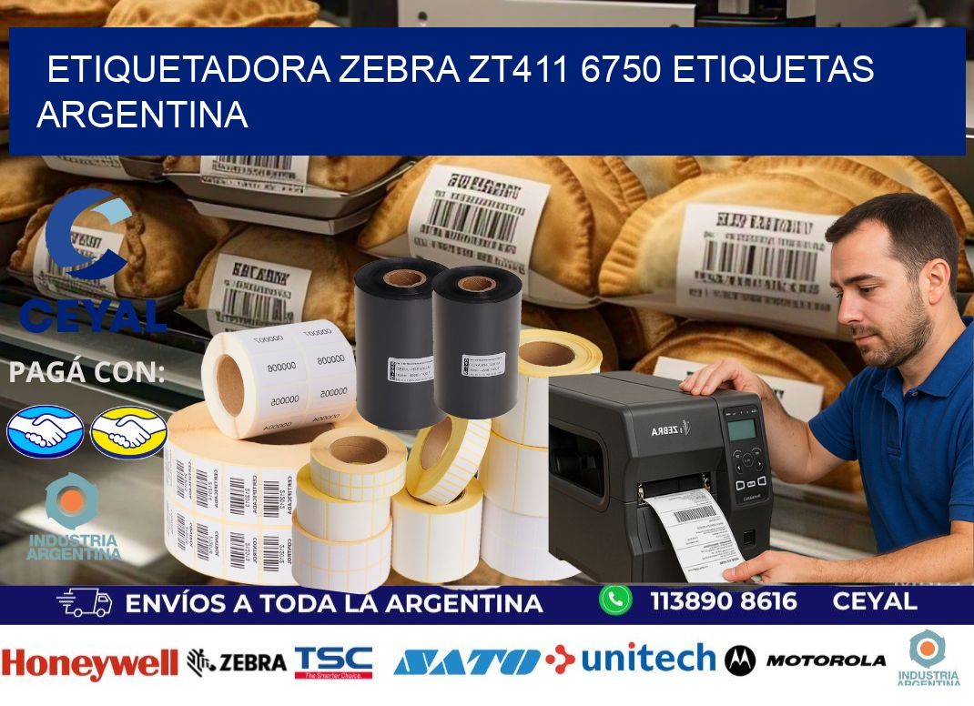 etiquetadora zebra zt411 6750 etiquetas argentina