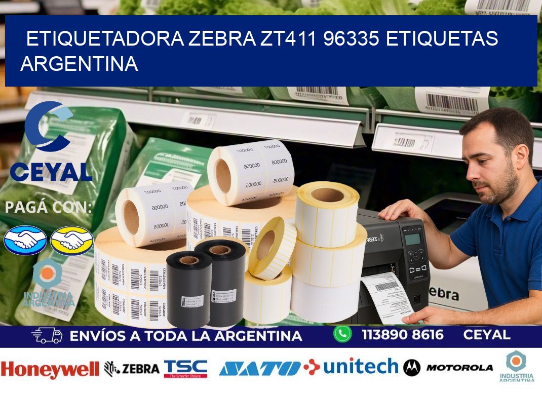 etiquetadora zebra zt411 96335 etiquetas argentina