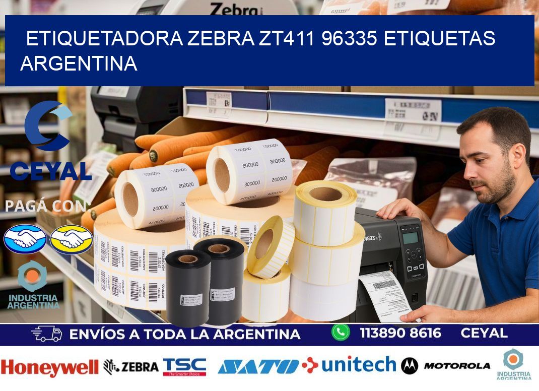 etiquetadora zebra zt411 96335 etiquetas argentina