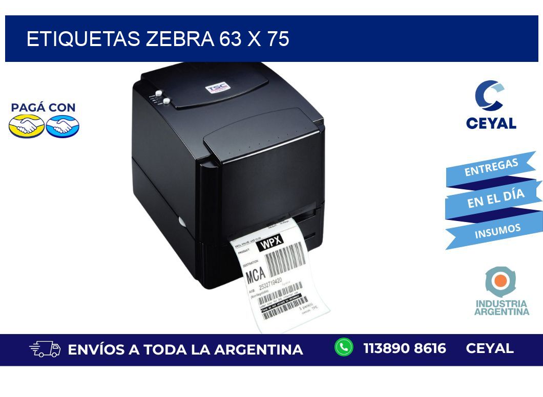 etiquetas zebra 63 x 75