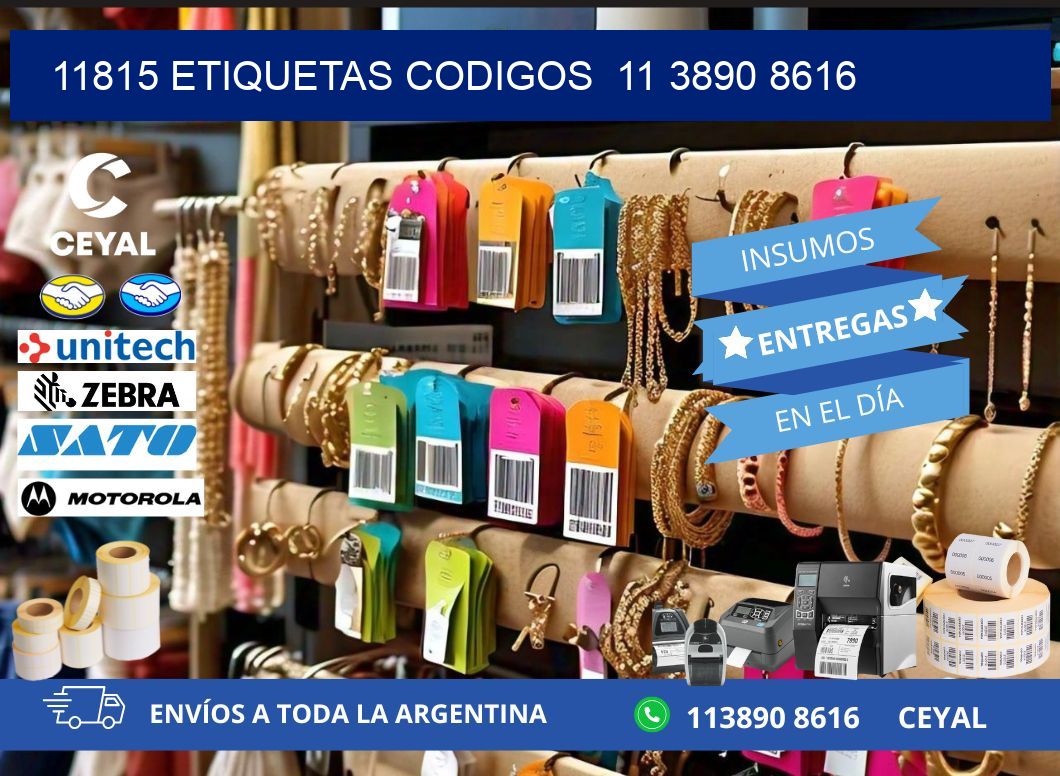 11815 ETIQUETAS CODIGOS  11 3890 8616