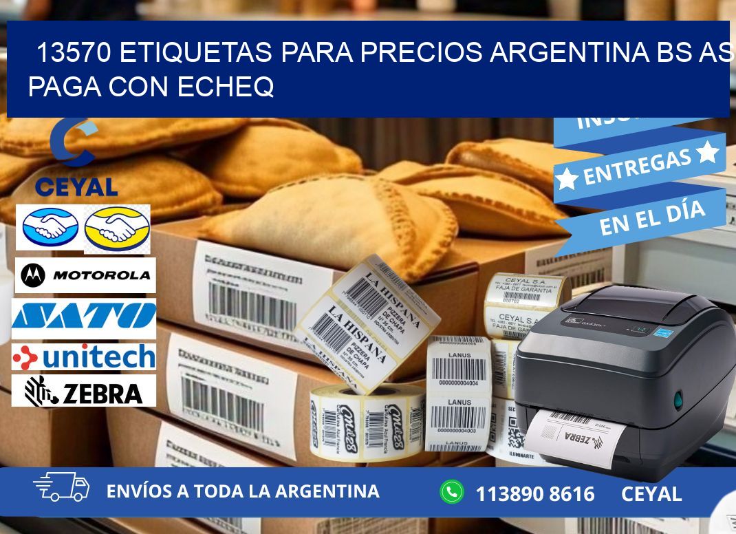 13570 ETIQUETAS PARA PRECIOS ARGENTINA BS AS PAGA CON ECHEQ