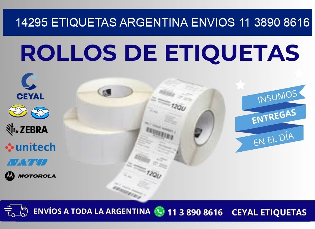 14295 ETIQUETAS ARGENTINA ENVIOS 11 3890 8616