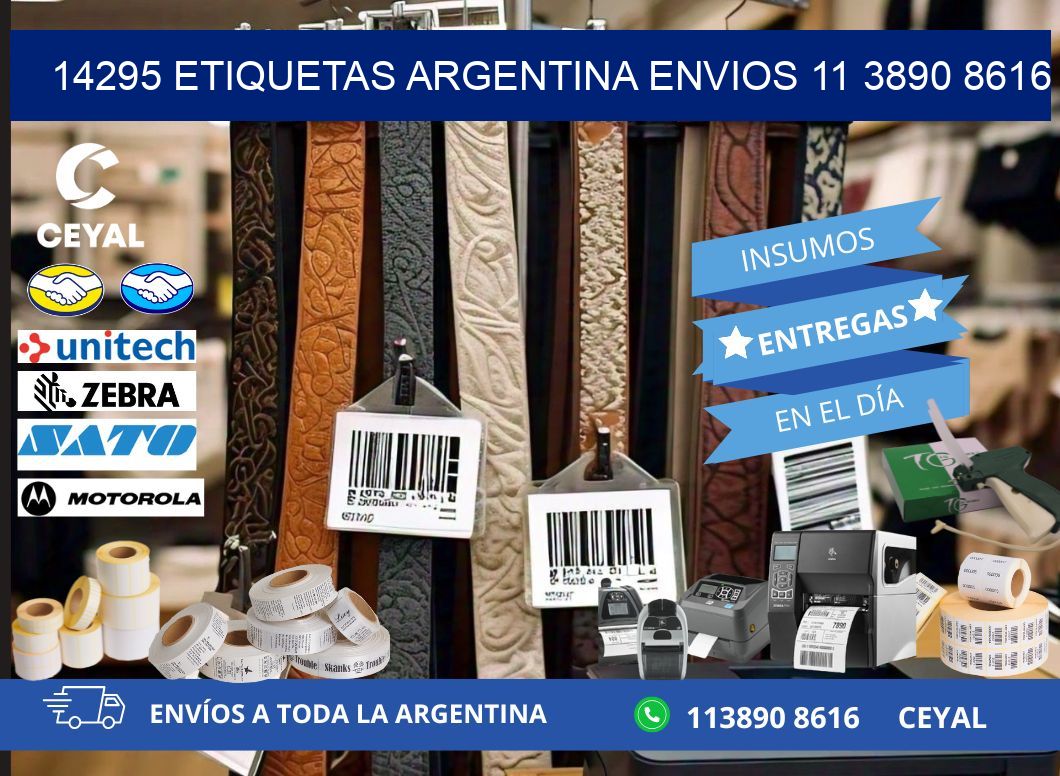 14295 ETIQUETAS ARGENTINA ENVIOS 11 3890 8616