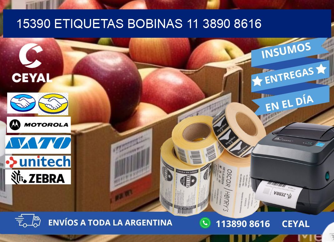 15390 ETIQUETAS BOBINAS 11 3890 8616