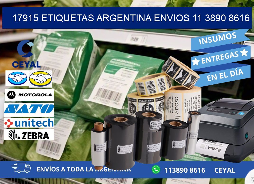17915 ETIQUETAS ARGENTINA ENVIOS 11 3890 8616