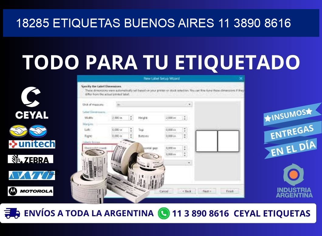 18285 ETIQUETAS BUENOS AIRES 11 3890 8616