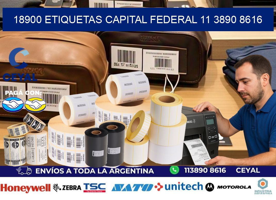 18900 ETIQUETAS CAPITAL FEDERAL 11 3890 8616