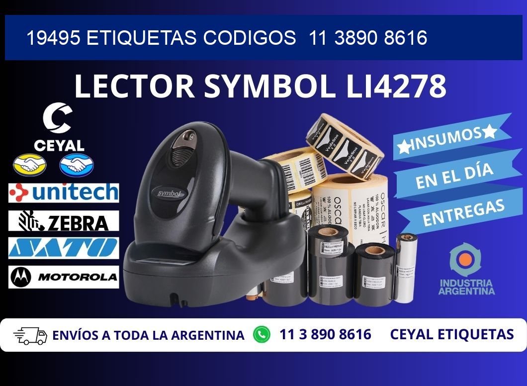 19495 ETIQUETAS CODIGOS 11 3890 8616