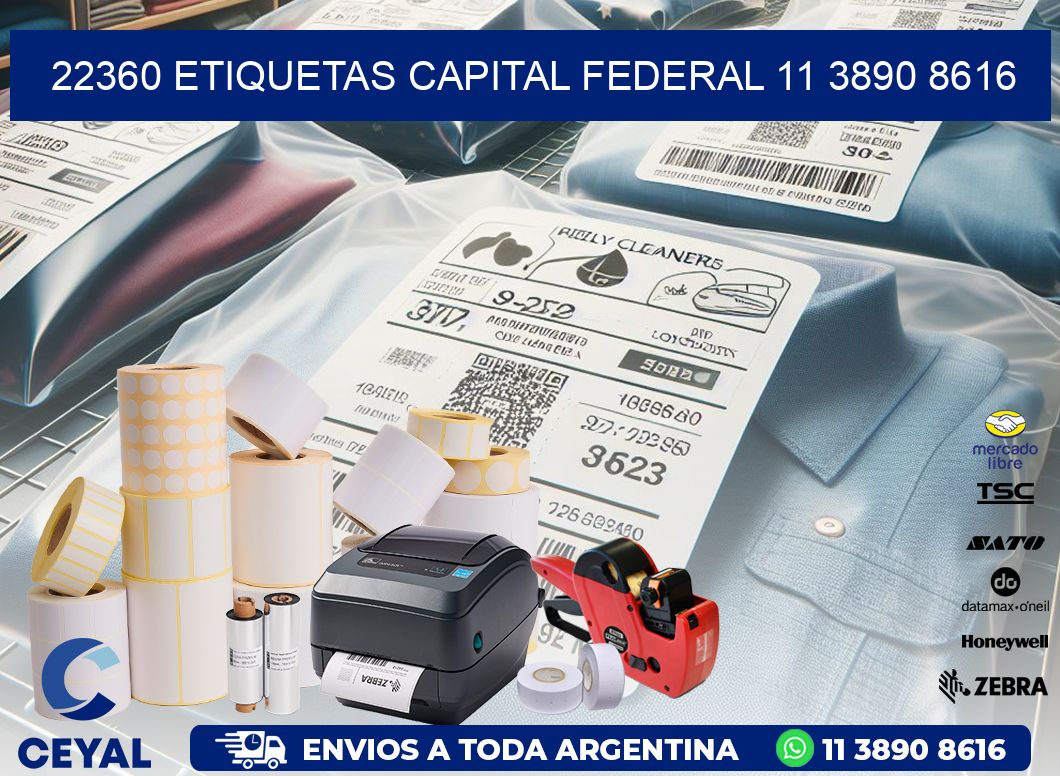 22360 ETIQUETAS CAPITAL FEDERAL 11 3890 8616