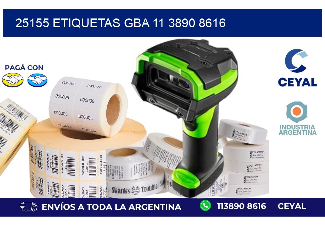 25155 ETIQUETAS GBA 11 3890 8616