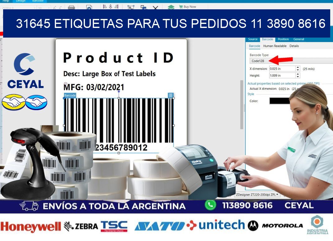 31645 ETIQUETAS PARA TUS PEDIDOS 11 3890 8616