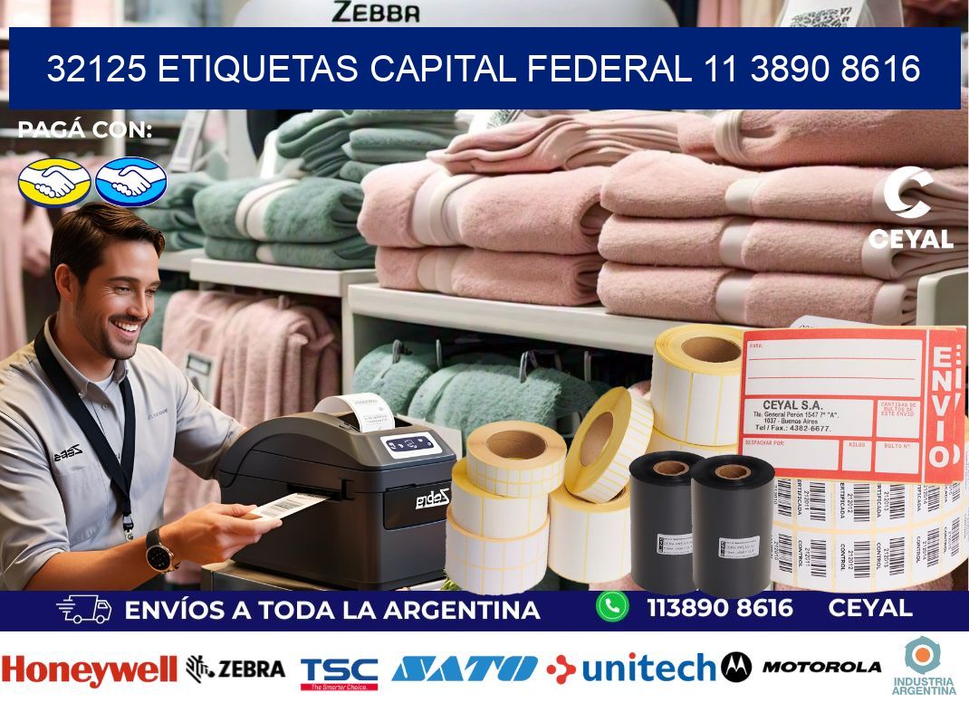32125 ETIQUETAS CAPITAL FEDERAL 11 3890 8616