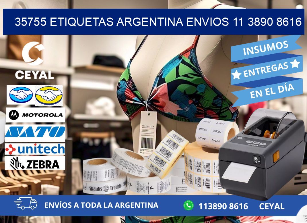 35755 ETIQUETAS ARGENTINA ENVIOS 11 3890 8616