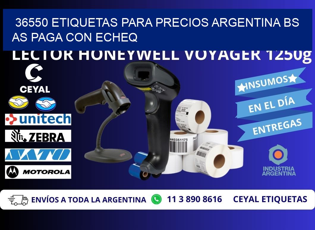 36550 ETIQUETAS PARA PRECIOS ARGENTINA BS AS PAGA CON ECHEQ