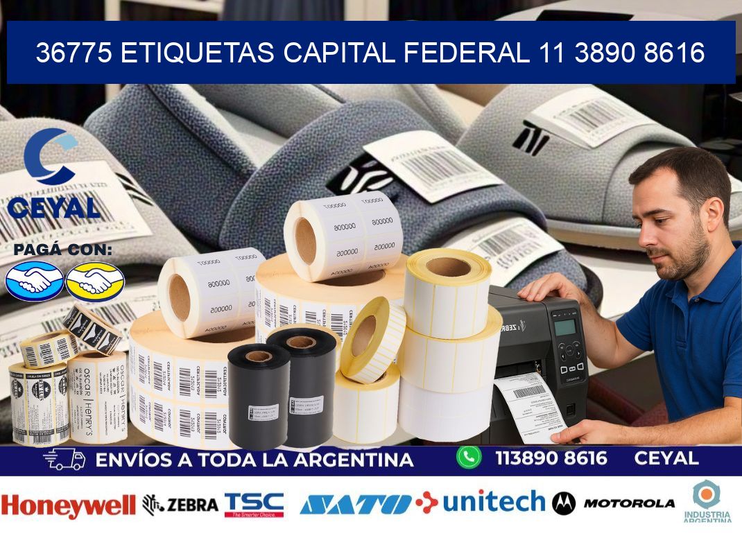 36775 ETIQUETAS CAPITAL FEDERAL 11 3890 8616