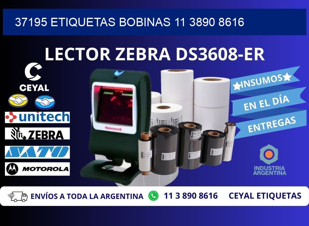 37195 ETIQUETAS BOBINAS 11 3890 8616