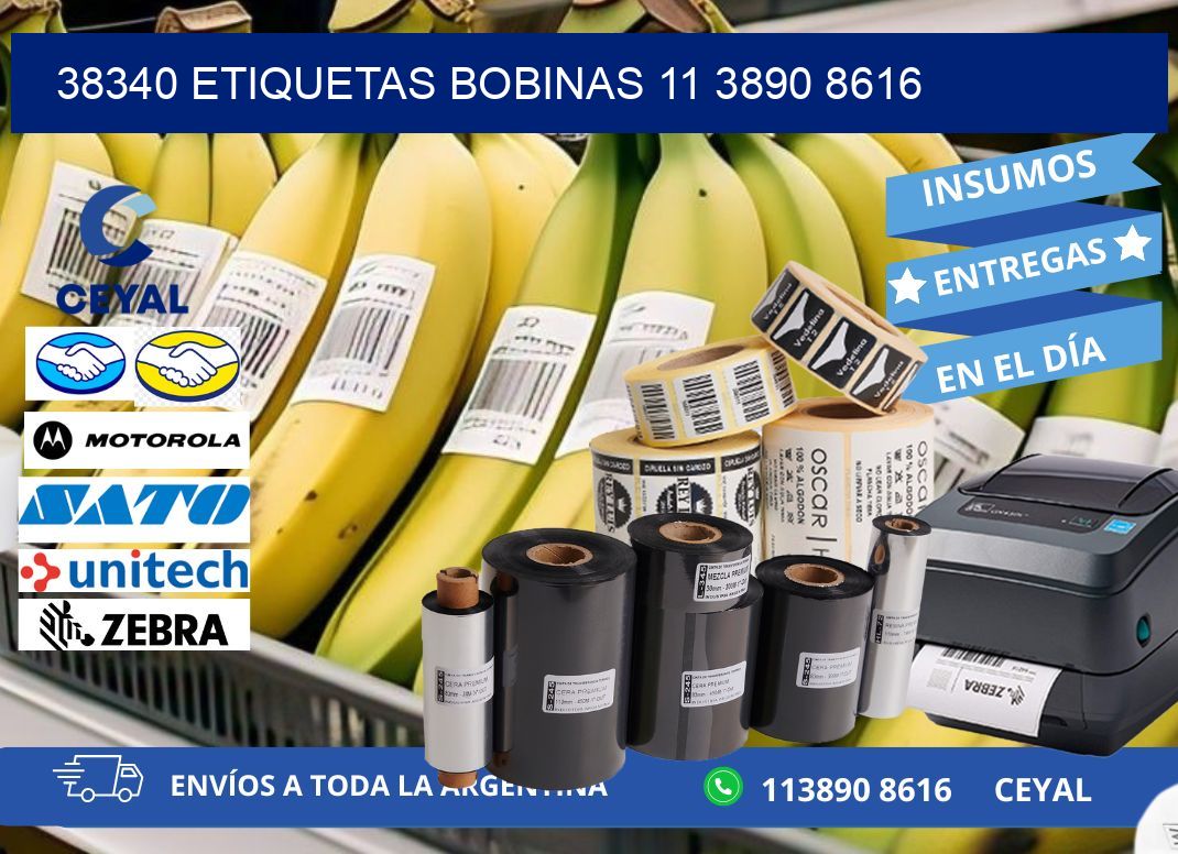 38340 ETIQUETAS BOBINAS 11 3890 8616