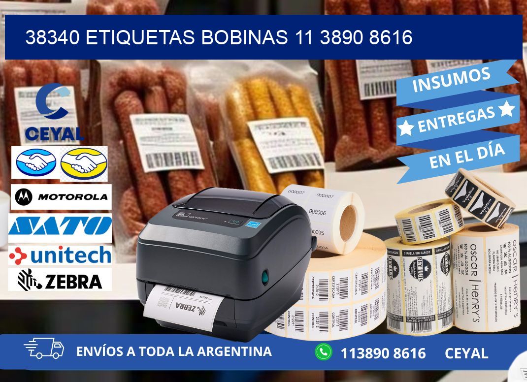 38340 ETIQUETAS BOBINAS 11 3890 8616