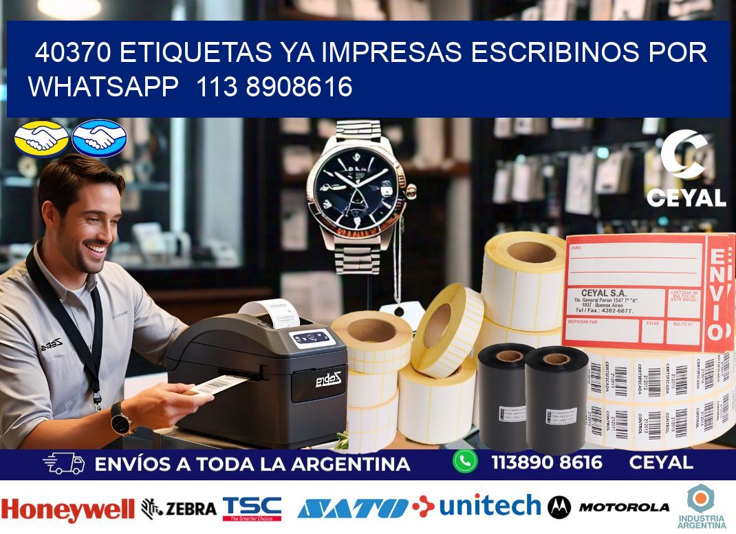 40370 ETIQUETAS YA IMPRESAS ESCRIBINOS POR WHATSAPP 113 8908616