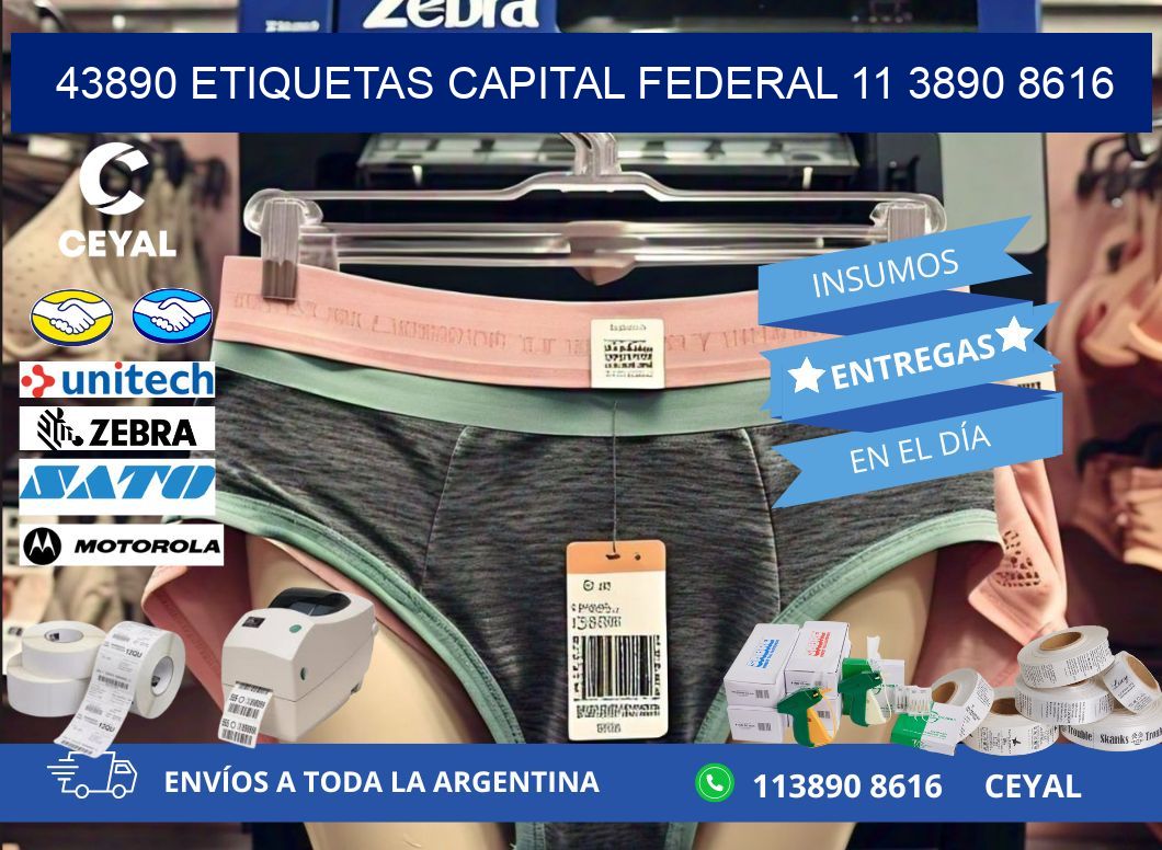 43890 ETIQUETAS CAPITAL FEDERAL 11 3890 8616
