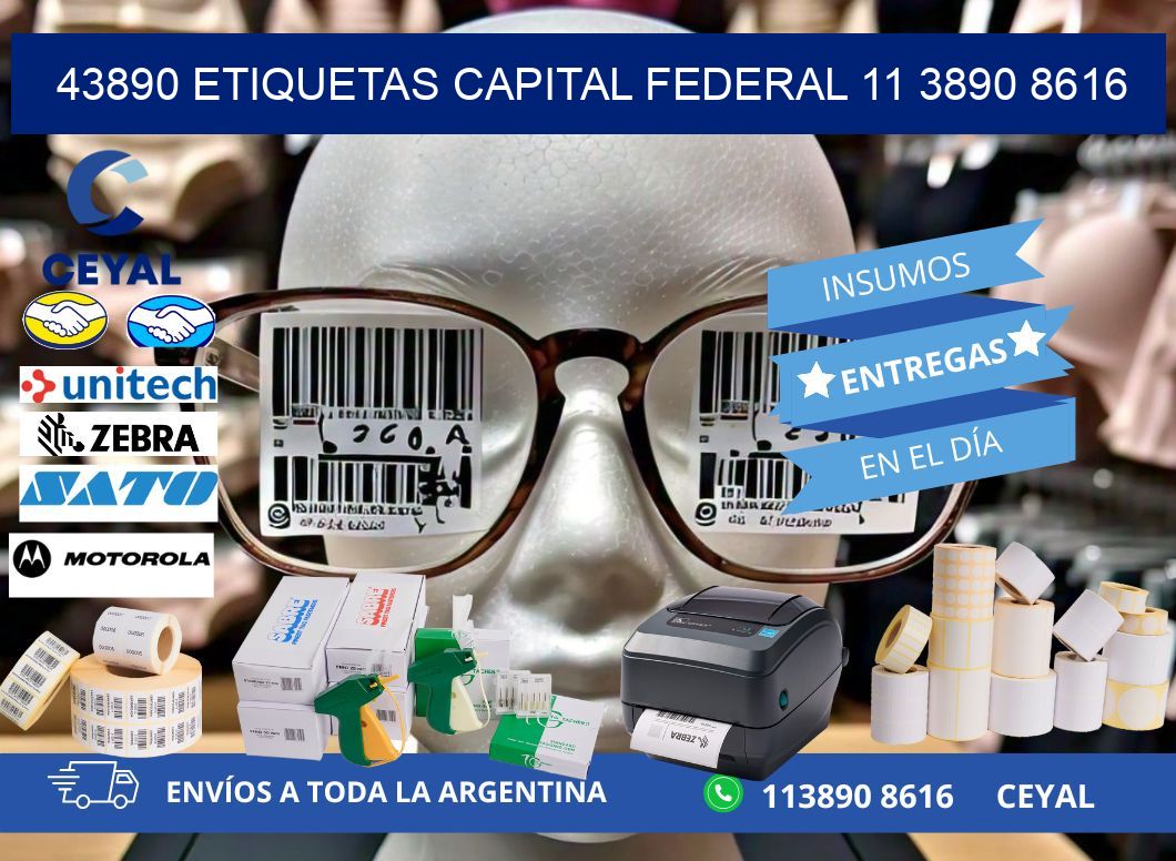 43890 ETIQUETAS CAPITAL FEDERAL 11 3890 8616