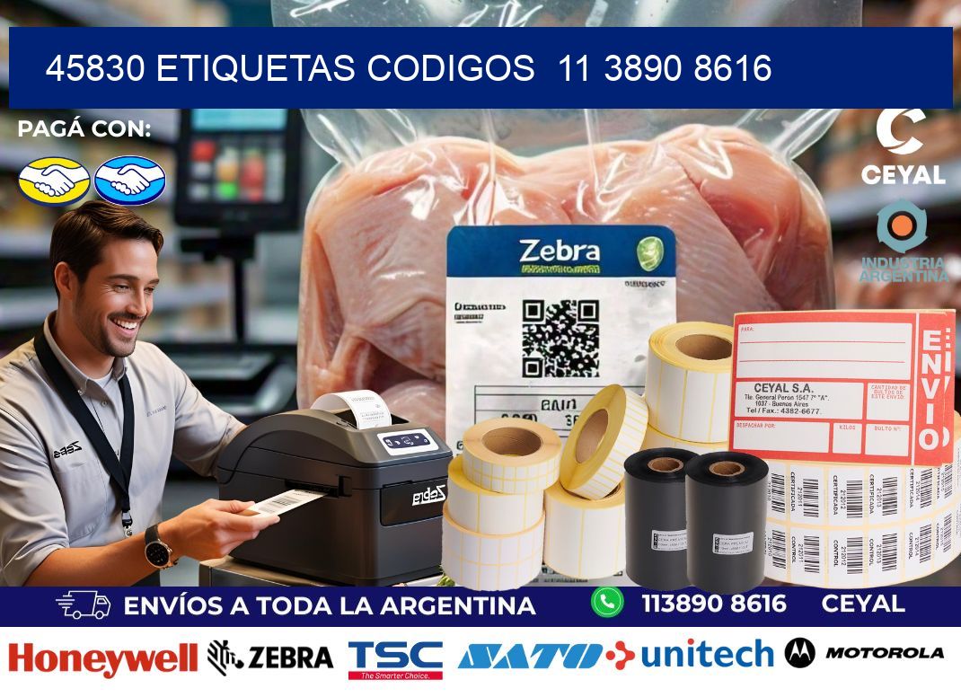 45830 ETIQUETAS CODIGOS 11 3890 8616