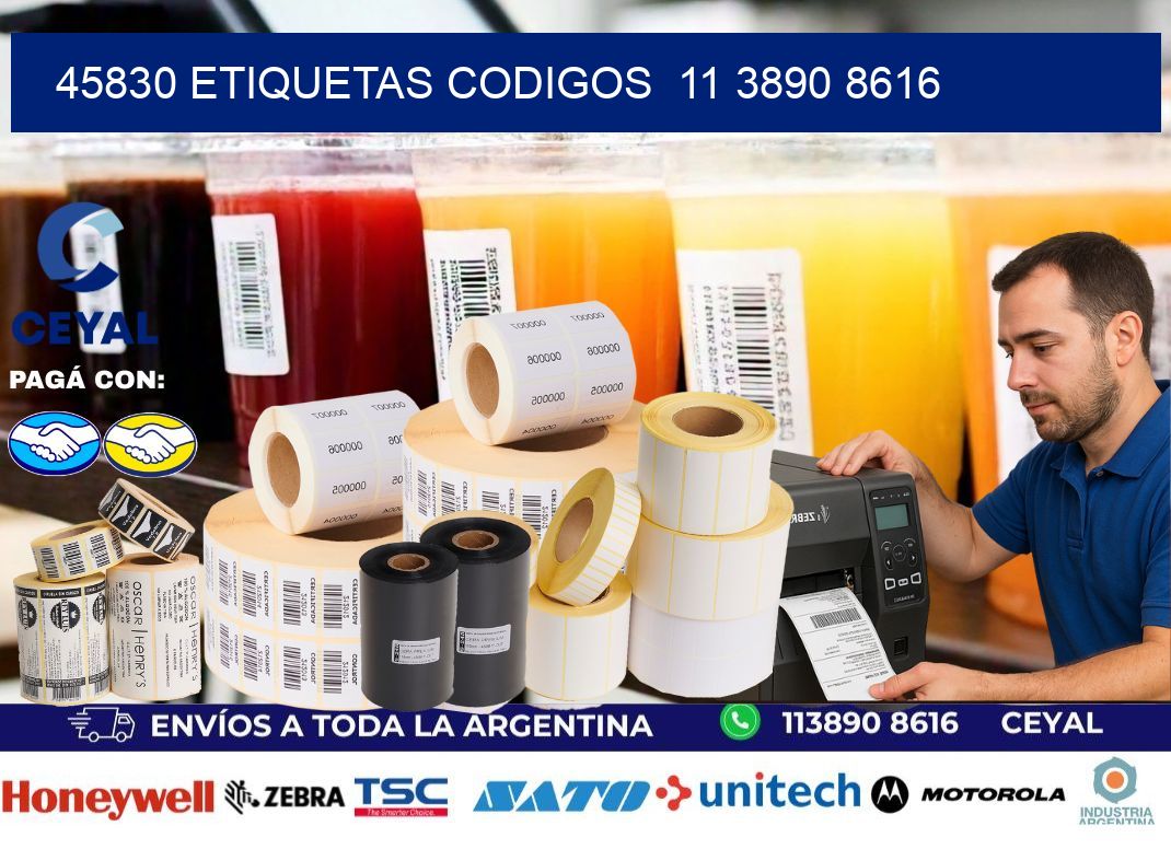 45830 ETIQUETAS CODIGOS  11 3890 8616