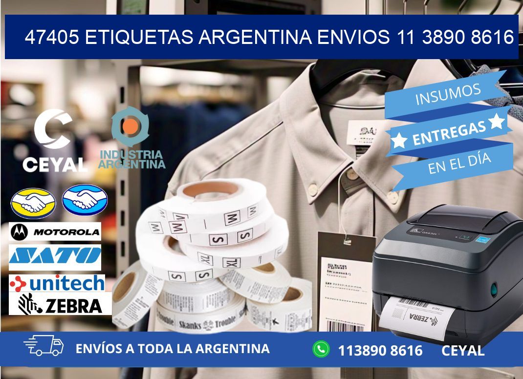 47405 ETIQUETAS ARGENTINA ENVIOS 11 3890 8616