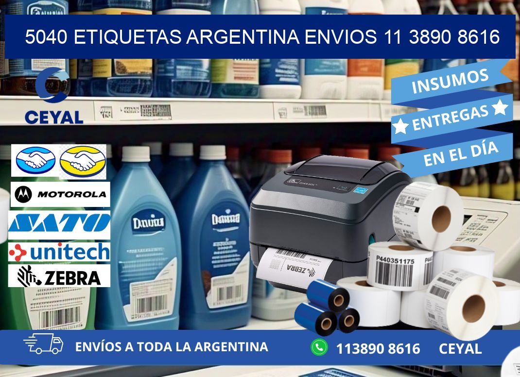 5040 ETIQUETAS ARGENTINA ENVIOS 11 3890 8616