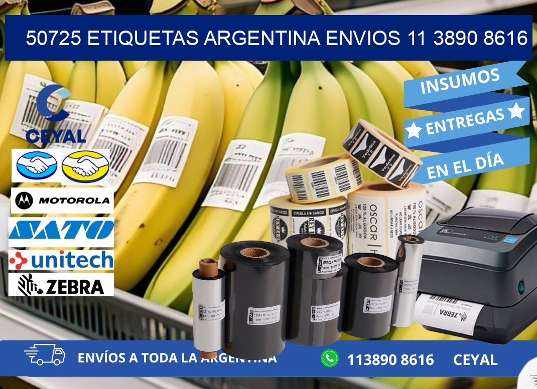 50725 ETIQUETAS ARGENTINA ENVIOS 11 3890 8616