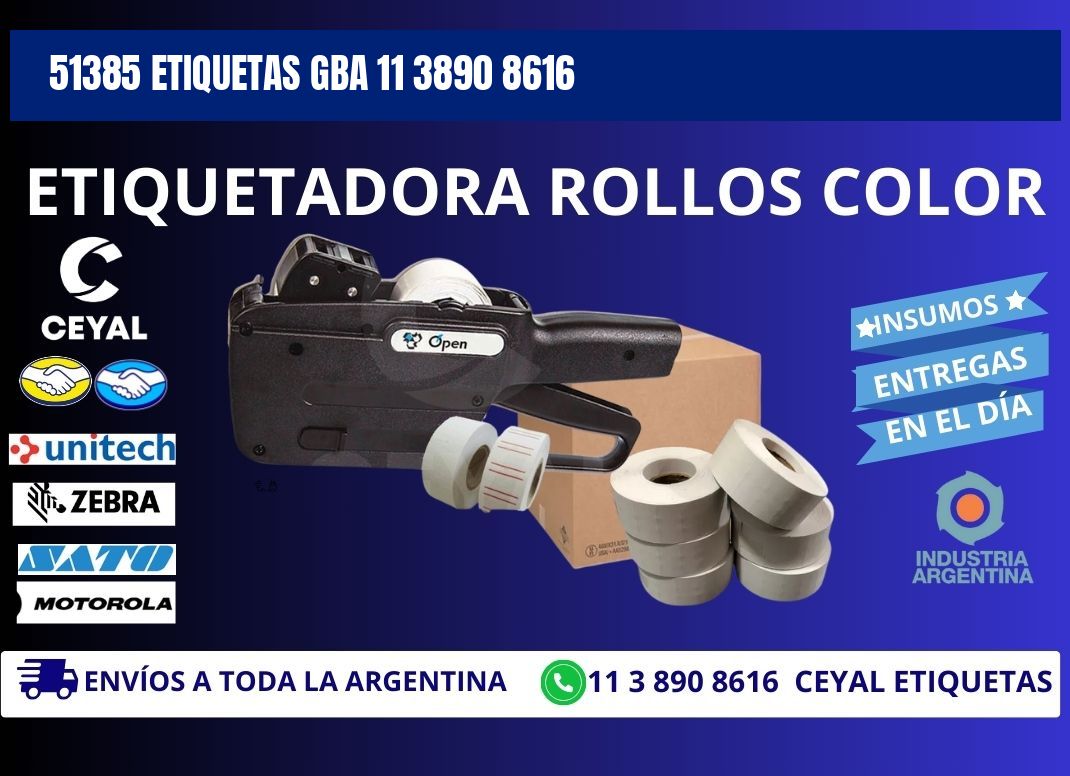 51385 ETIQUETAS GBA 11 3890 8616