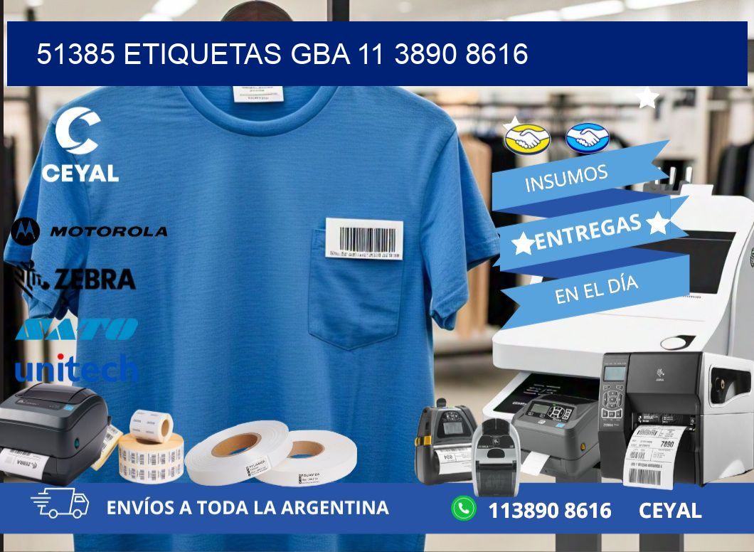 51385 ETIQUETAS GBA 11 3890 8616