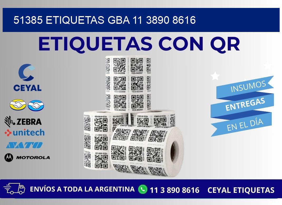 51385 ETIQUETAS GBA 11 3890 8616