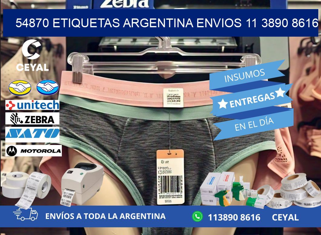 54870 ETIQUETAS ARGENTINA ENVIOS 11 3890 8616