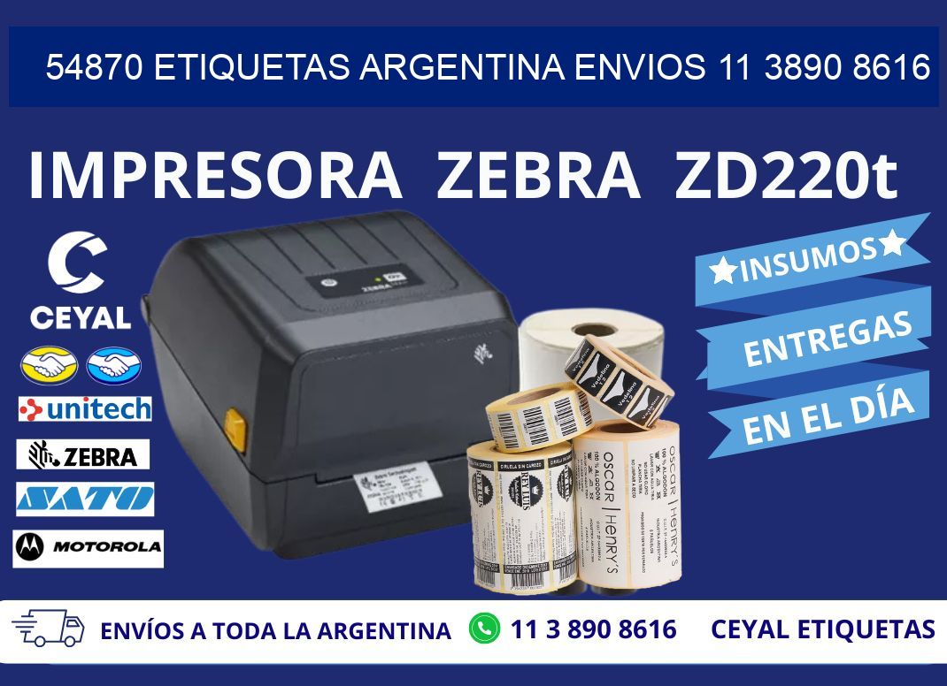 54870 ETIQUETAS ARGENTINA ENVIOS 11 3890 8616
