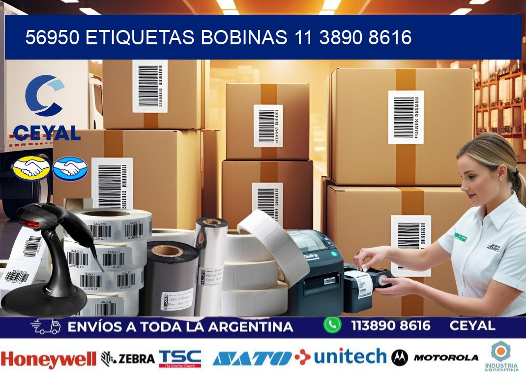 56950 ETIQUETAS BOBINAS 11 3890 8616