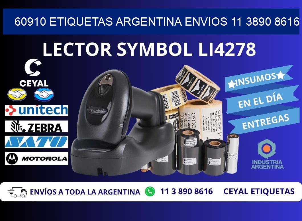 60910 ETIQUETAS ARGENTINA ENVIOS 11 3890 8616