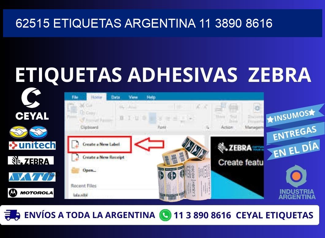 62515 ETIQUETAS ARGENTINA 11 3890 8616