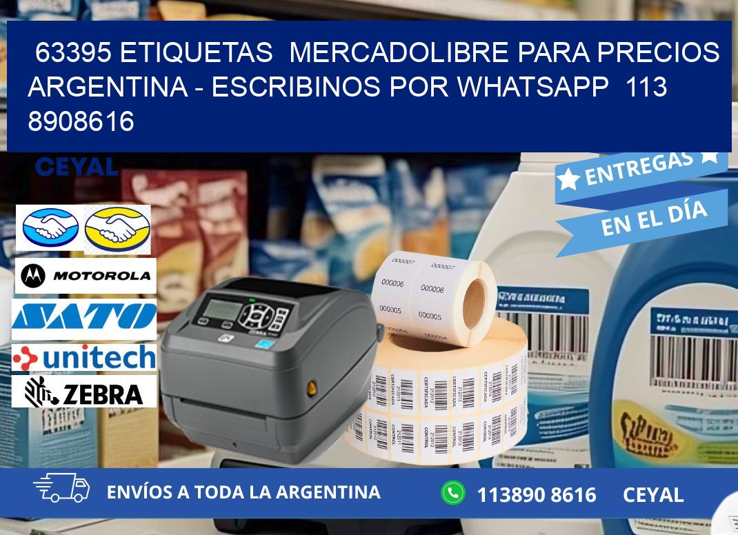 63395 ETIQUETAS MERCADOLIBRE PARA PRECIOS ARGENTINA - ESCRIBINOS POR WHATSAPP 113 8908616
