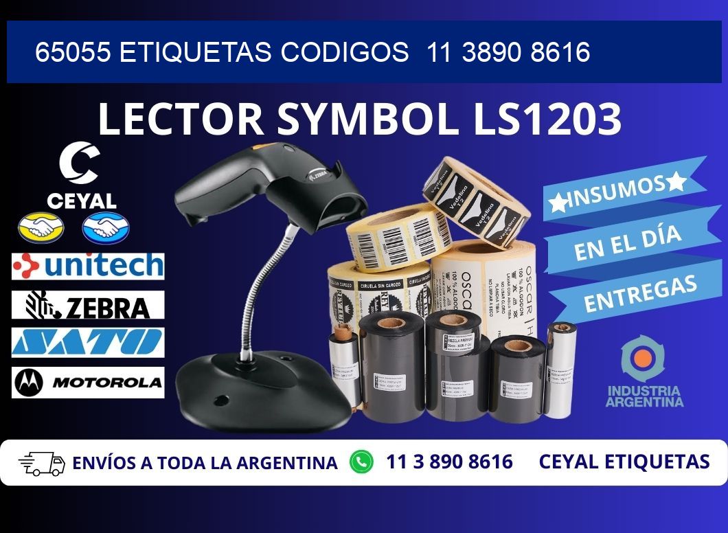 65055 ETIQUETAS CODIGOS  11 3890 8616