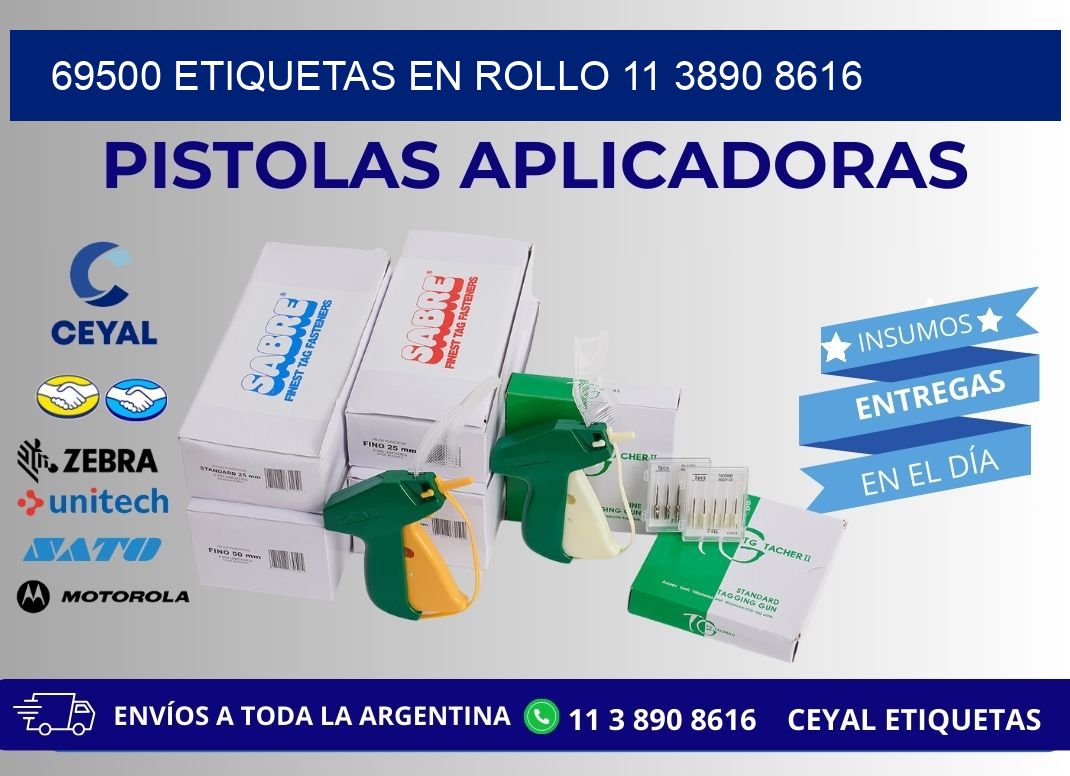 69500 ETIQUETAS EN ROLLO 11 3890 8616