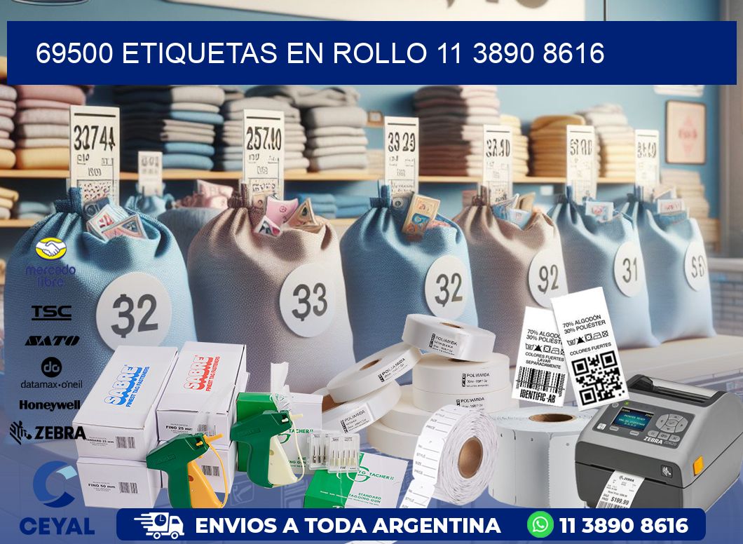 69500 ETIQUETAS EN ROLLO 11 3890 8616