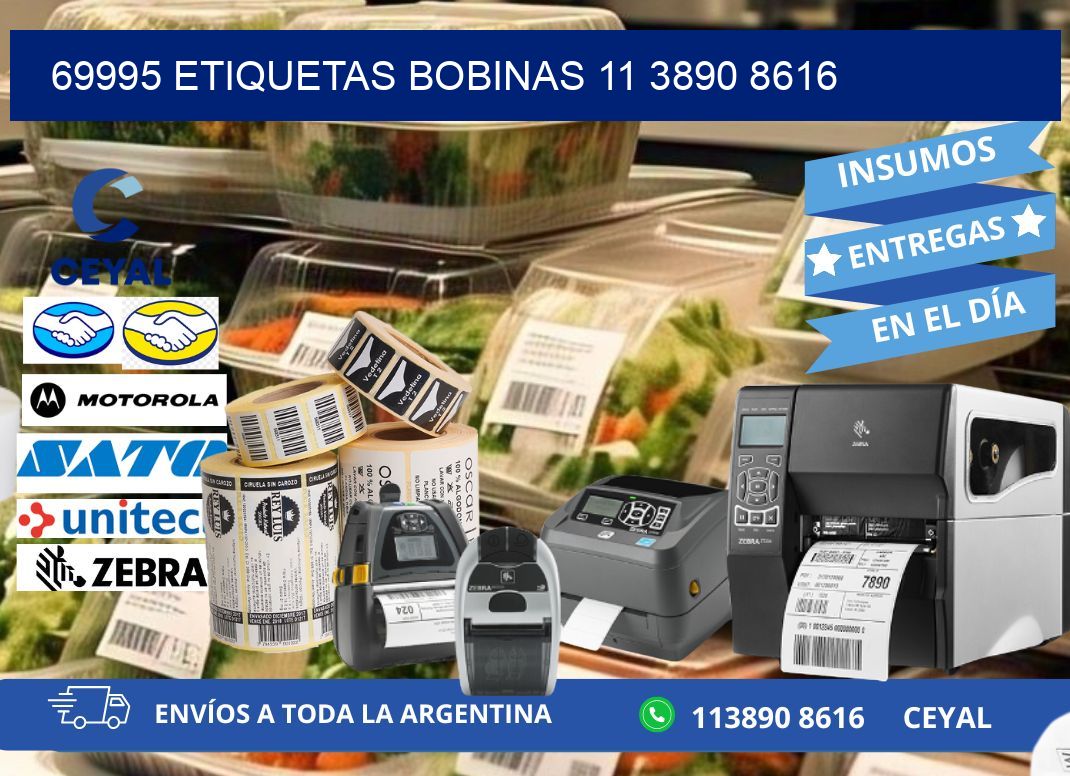 69995 ETIQUETAS BOBINAS 11 3890 8616