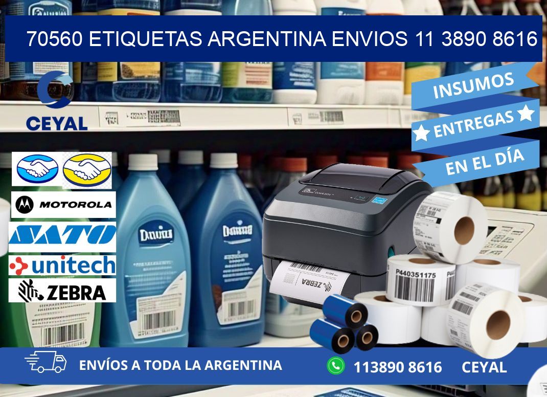70560 ETIQUETAS ARGENTINA ENVIOS 11 3890 8616
