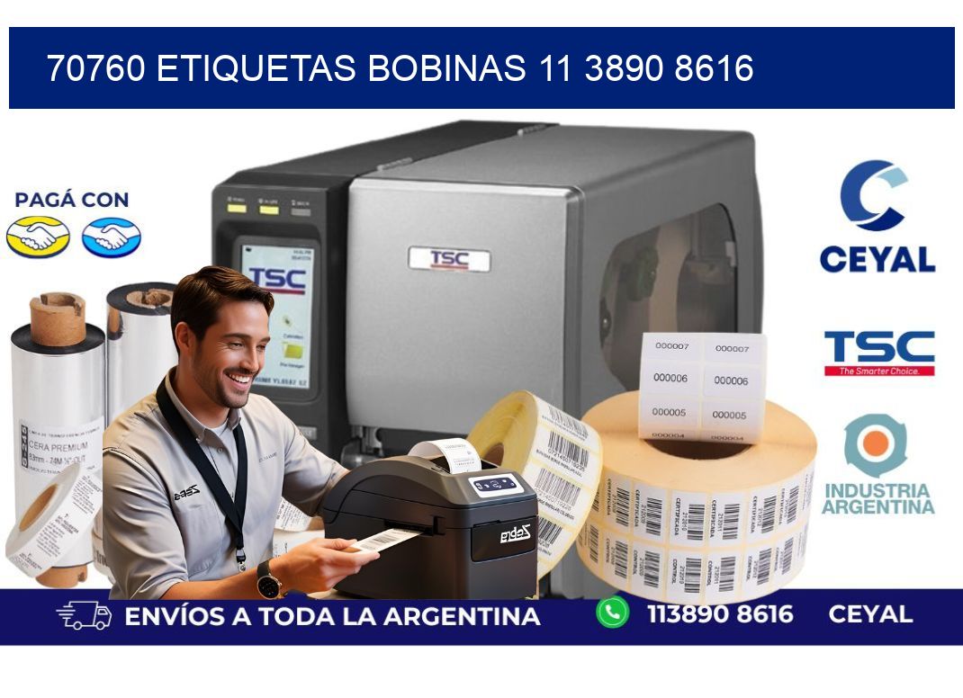 70760 ETIQUETAS BOBINAS 11 3890 8616