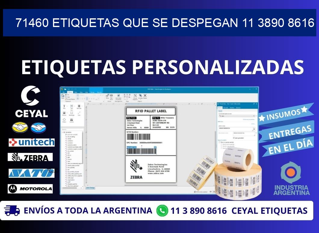 71460 ETIQUETAS QUE SE DESPEGAN 11 3890 8616