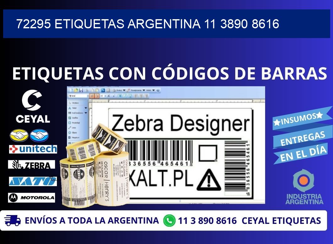 72295 ETIQUETAS ARGENTINA 11 3890 8616