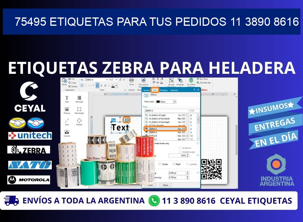 75495 ETIQUETAS PARA TUS PEDIDOS 11 3890 8616