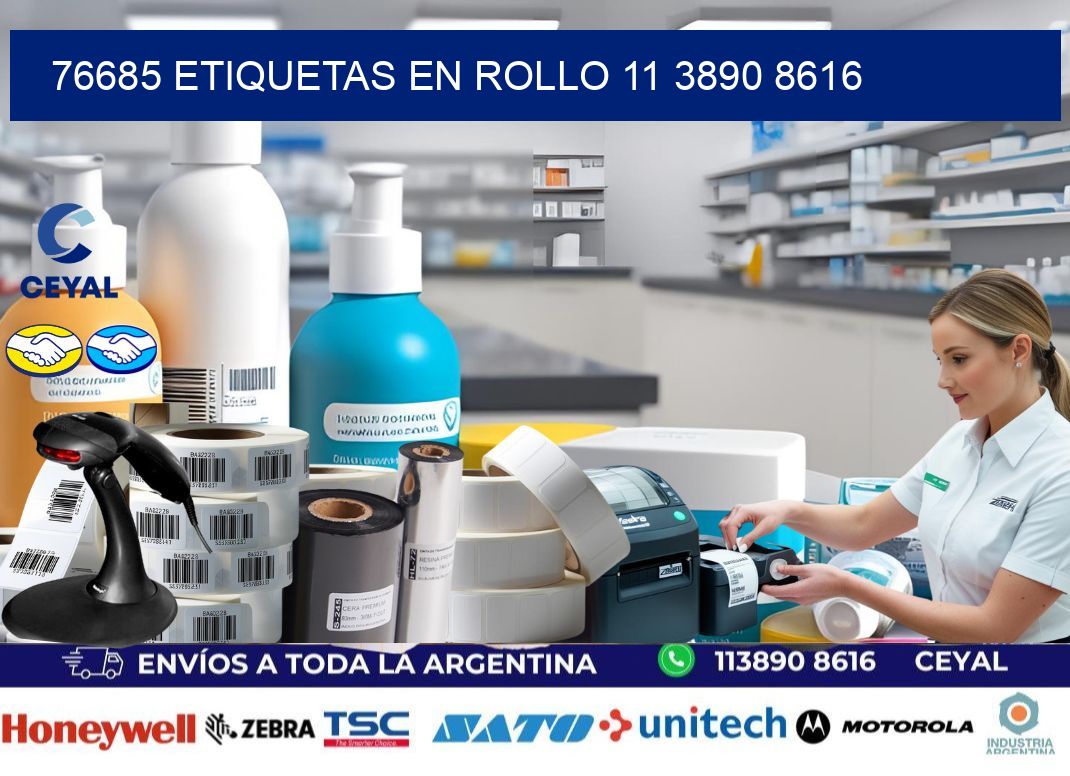 76685 ETIQUETAS EN ROLLO 11 3890 8616